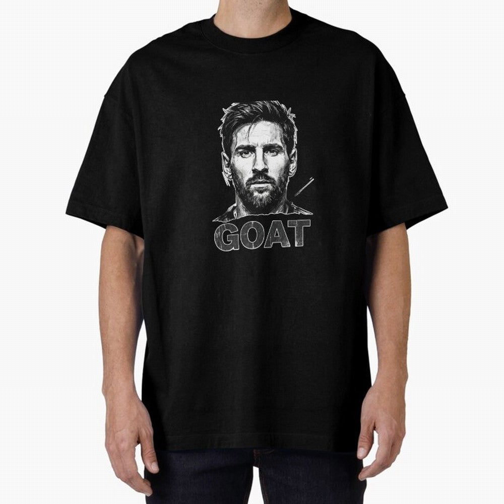 The G.O.A.T. ¨C Lionel Messi Legend Sketch Active T-Shirt Turn Football Passion into FIFA World Cup 2026 Group Stage for Fans of Messi and Cristiano Ronaldo and Brazil, Portugal and Argentina, Bringing Fan Favorite Moments, National Team Passion,