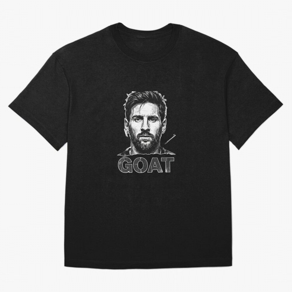 The G.O.A.T. ¨C Lionel Messi Legend Sketch Active T-Shirt Turn Football Passion into FIFA World Cup 2026 Group Stage for Fans of Messi and Cristiano Ronaldo and Brazil, Portugal and Argentina, Bringing Fan Favorite Moments, National Team Passion,