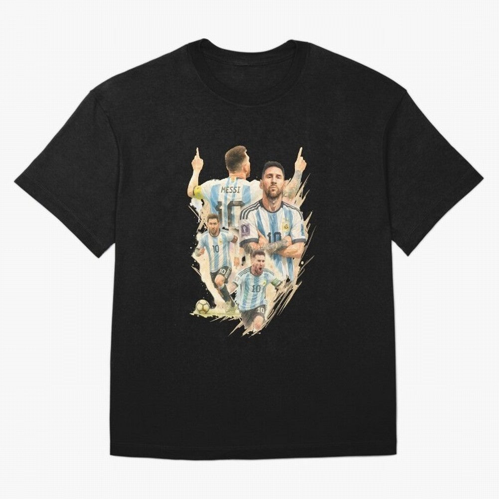 Lionel Messi watercolor illustration art Classic T-Shirt Celebrate Rivalries and Pride in the FIFA World Cup 2026 Group Stage Journey through CR7 Highlights, England Pride, Game Day Rituals, Football Legends, Country Pride and the Road to the