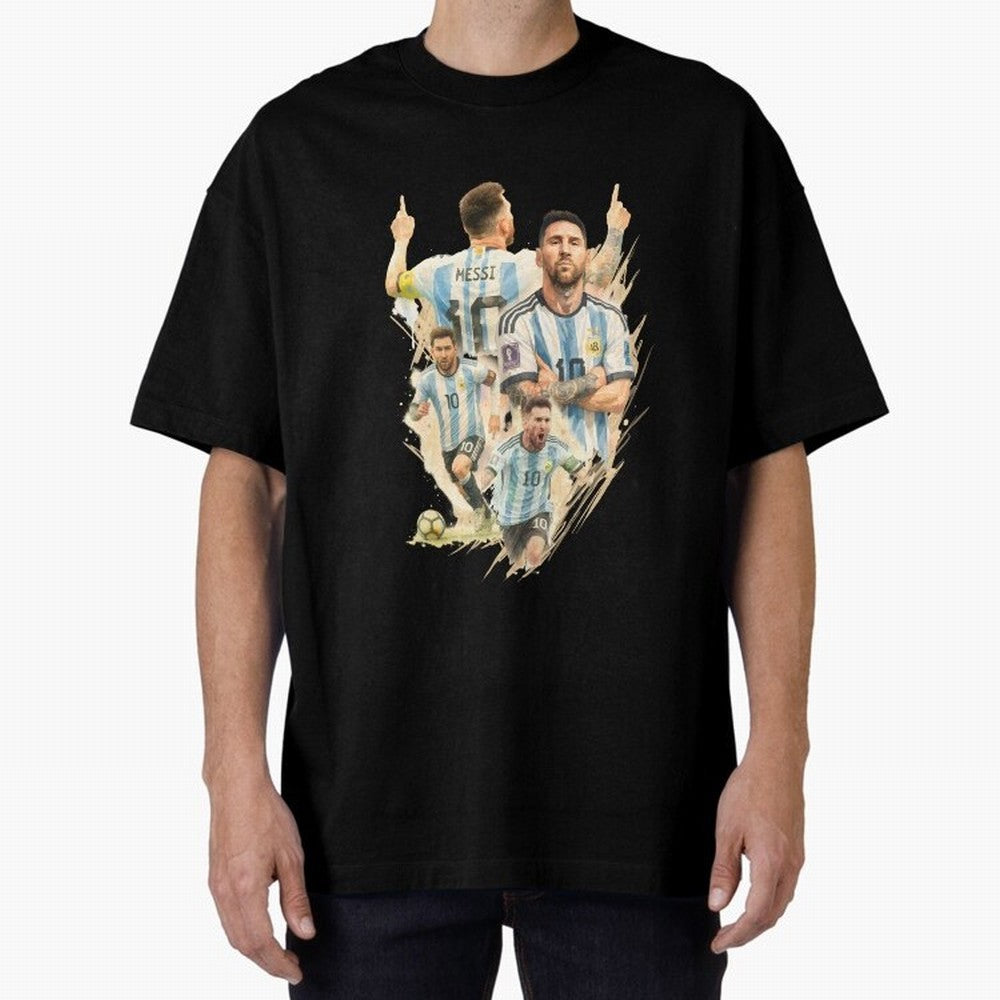 Lionel Messi watercolor illustration art Classic T-Shirt Celebrate Rivalries and Pride in the FIFA World Cup 2026 Group Stage Journey through CR7 Highlights, England Pride, Game Day Rituals, Football Legends, Country Pride and the Road to the