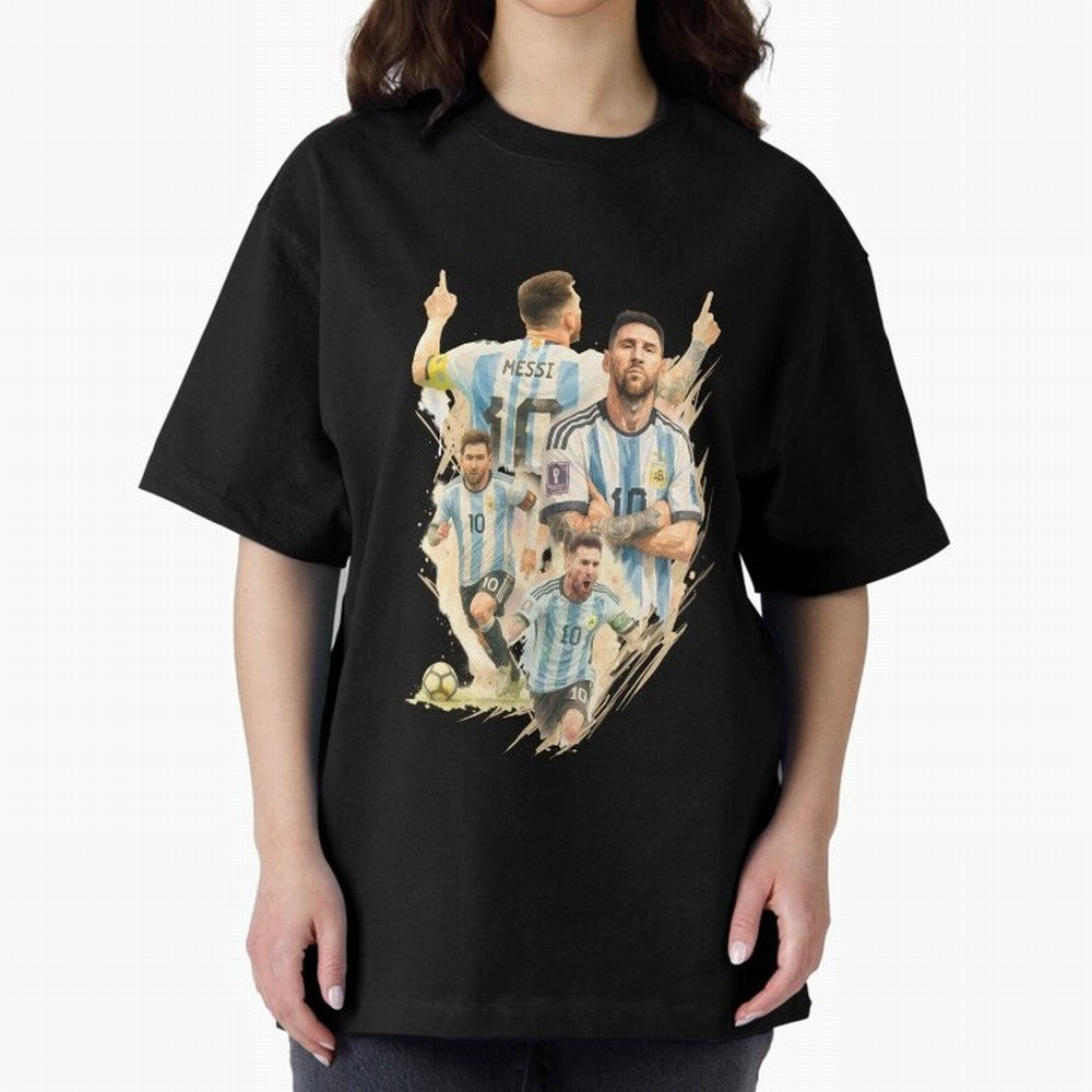 Lionel Messi watercolor illustration art Classic T-Shirt Celebrate Rivalries and Pride in the FIFA World Cup 2026 Group Stage Journey through CR7 Highlights, England Pride, Game Day Rituals, Football Legends, Country Pride and the Road to the