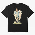 skills Lionel Messi watercolor illustration Classic T-Shirt Carry National Pride through FIFA World Cup 2026 USA Canada Mexico Celebrating Neymar, Haaland and Cristiano Ronaldo, England, France and Netherlands Energy, Fan Favorite Moments, National