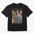Lionel Messi An Ange Oversized T-Shirt Represent Football Lovers during FIFA World Cup 2026 USA Canada Mexico for Fans of Cristiano Ronaldo, Haaland and CR7 and England and Germany, Bringing Sports Nostalgia, International Competition, Famous