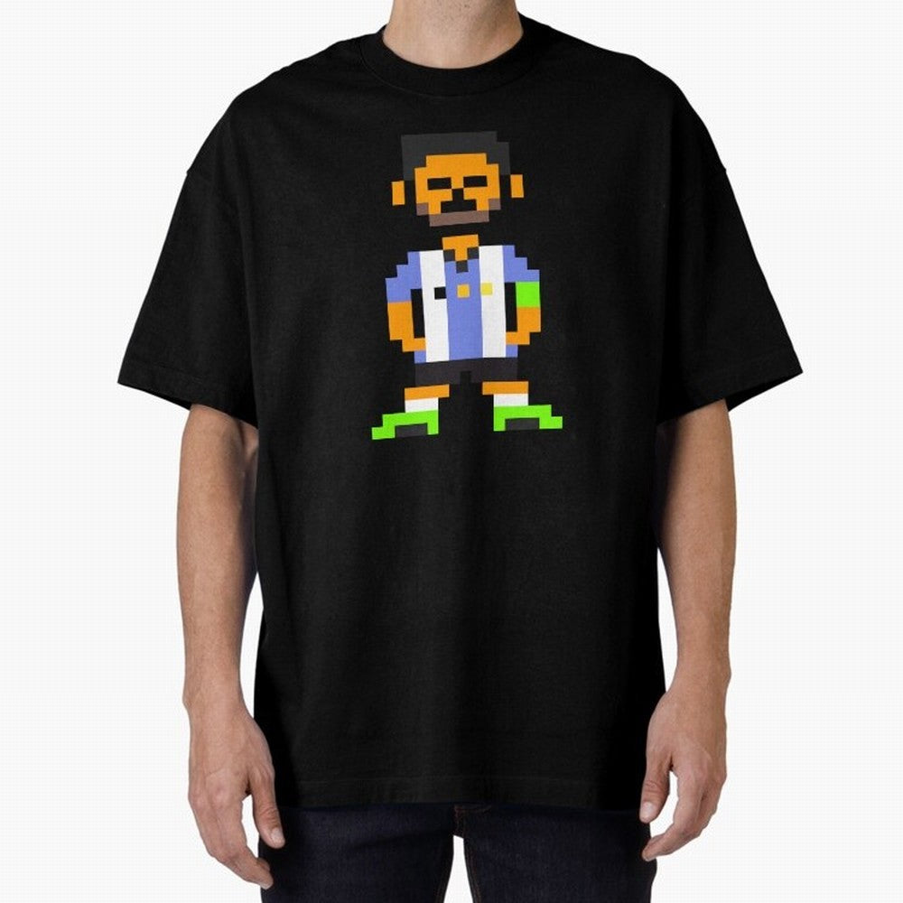 Pixel Pose Messi Oversized T-Shirt Bring Bold Fan Energy to the FIFA World Cup 2026 Journey through Haaland Highlights, Spain and Netherlands Pride, Fan Favorite Moments, National Team Passion, Big Match Drama and Soccer History; Perfect for People