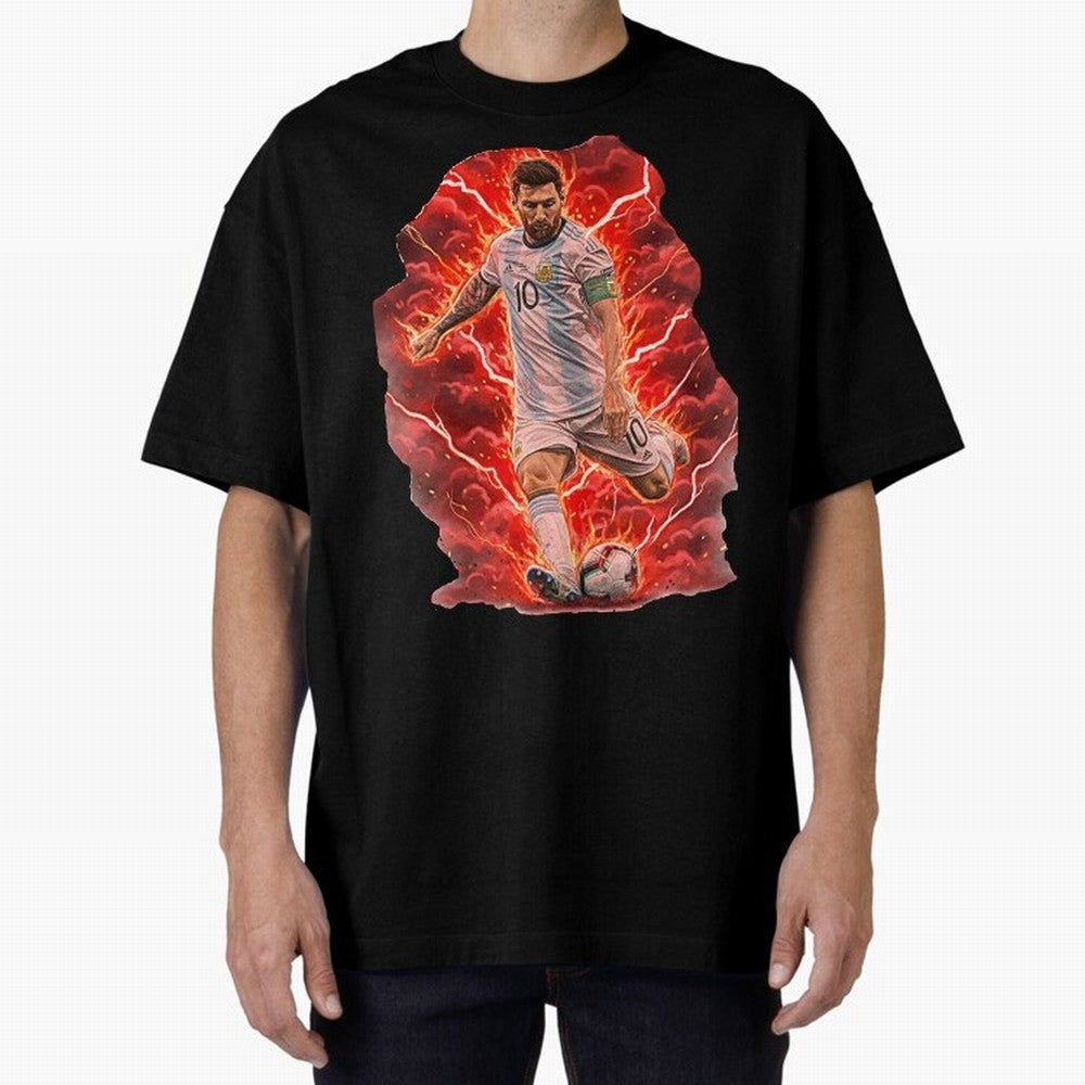 Messi Illustrated Style (HD) ¨C High Definition Design The Goat Unique Classic T-Shirt Turn Every Weekend Toward Global Football Passion for FIFA World Cup 2026, with Messi and Cristiano Ronaldo, Argentina, Football History, Final Match Energy,