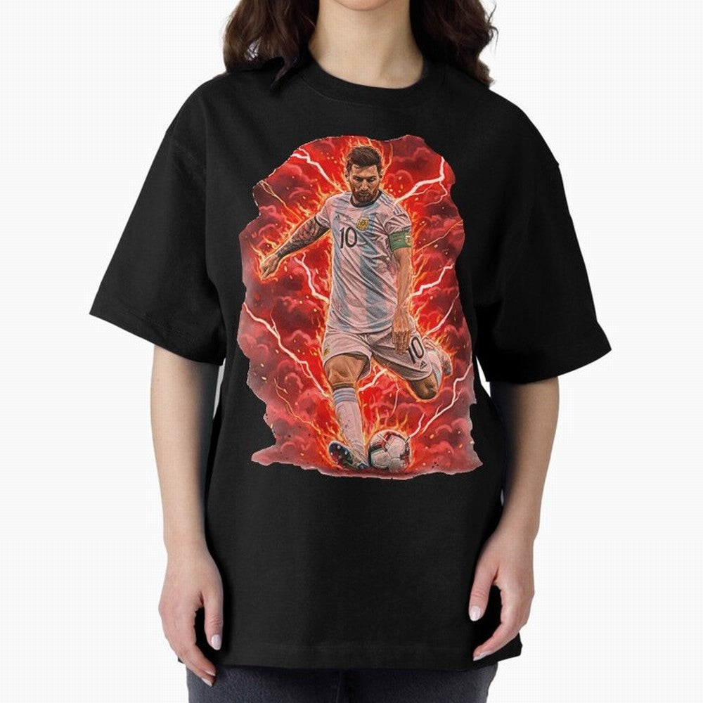 Messi Illustrated Style (HD) ¨C High Definition Design The Goat Unique Classic T-Shirt Turn Every Weekend Toward Global Football Passion for FIFA World Cup 2026, with Messi and Cristiano Ronaldo, Argentina, Football History, Final Match Energy,