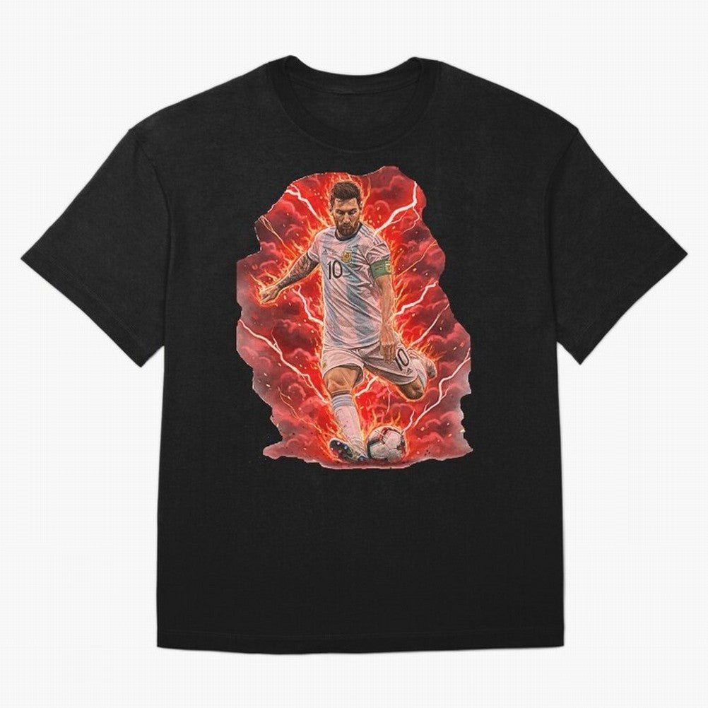 Messi Illustrated Style (HD) ¨C High Definition Design The Goat Unique Classic T-Shirt Turn Every Weekend Toward Global Football Passion for FIFA World Cup 2026, with Messi and Cristiano Ronaldo, Argentina, Football History, Final Match Energy,