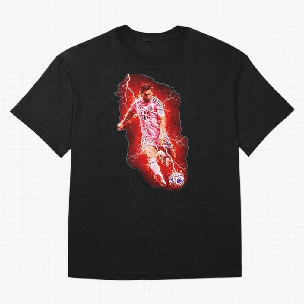Messi The Goat (HD) High Definition Design | Exclusive Fanart Oversized T-Shirt Honor the Football Icons of FIFA World Cup 2026 USA Canada Mexico Capturing Neymar, Argentina Energy, Retro Football Energy, Iconic Rivalries, Trophy Chase Drama and