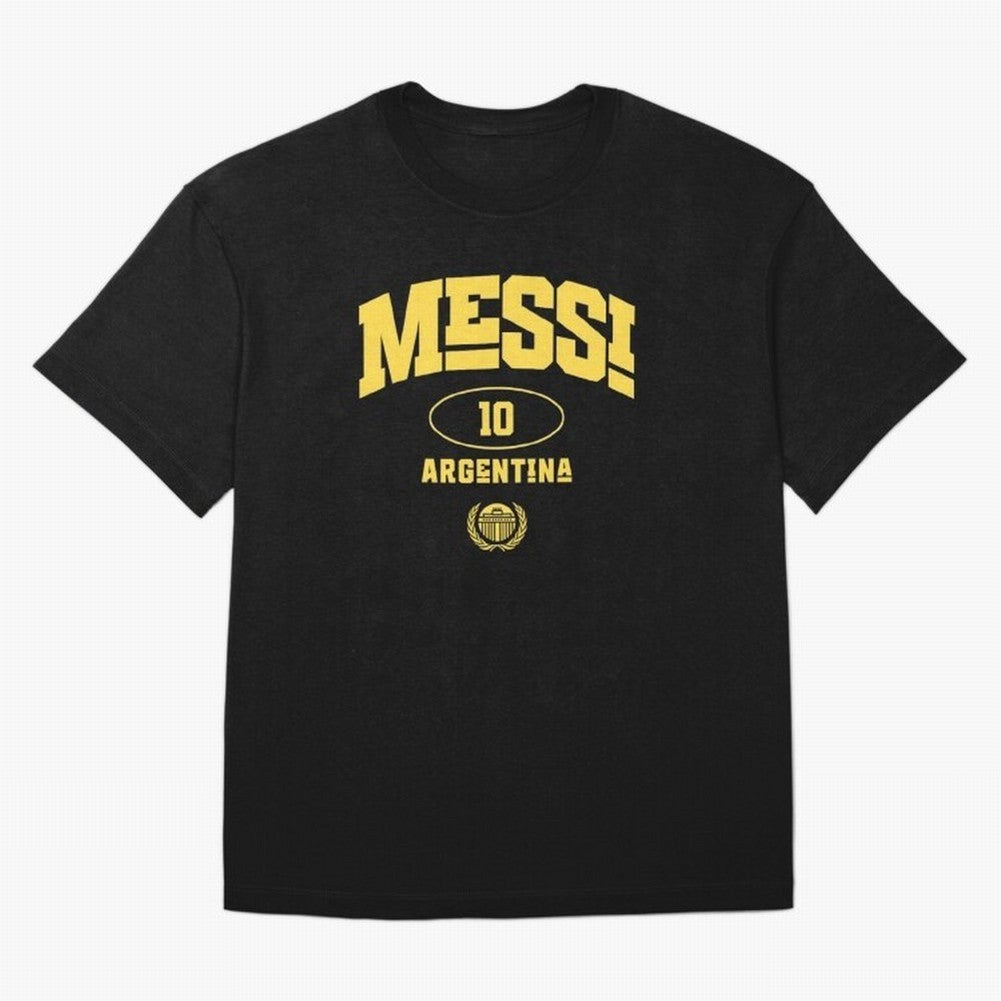 Messi 10: Yellow Text Soccer Legend T-shirt Active T-Shirt Capture the FIFA World Cup 2026 Group Stage Journey through Messi Highlights, Spain and Netherlands Pride, Sports Nostalgia, International Competition, Famous Players and Unforgettable