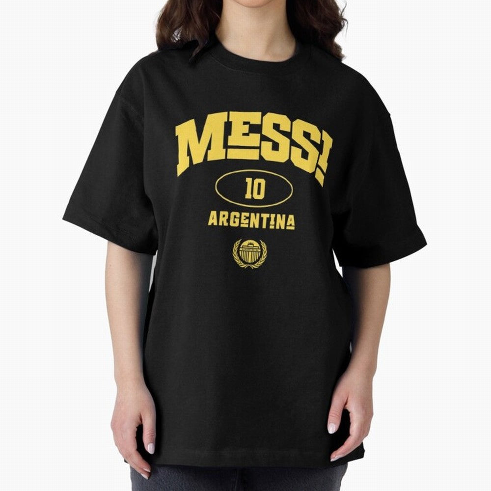 Messi 10: Yellow Text Soccer Legend T-shirt Active T-Shirt Capture the FIFA World Cup 2026 Group Stage Journey through Messi Highlights, Spain and Netherlands Pride, Sports Nostalgia, International Competition, Famous Players and Unforgettable