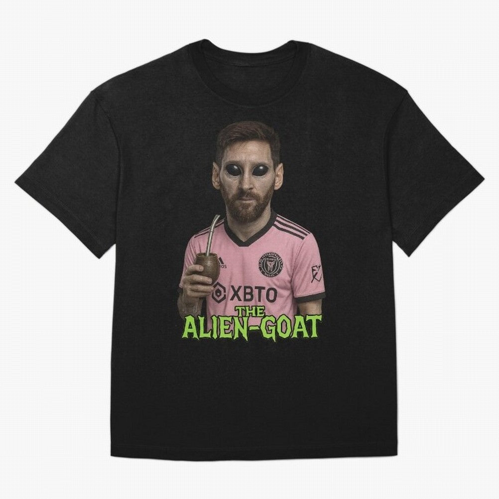 Messi Alien-GOAT: Extraterrestrial Fusion and Messi The Goat Inter Miami Jersey Classic T-Shirt Capture FIFA World Cup 2026 Group Stage Spirit, Driven by Portugal, CR7, Football Festival Excitement, Trophy Ambitions, Country Rivalries and Star