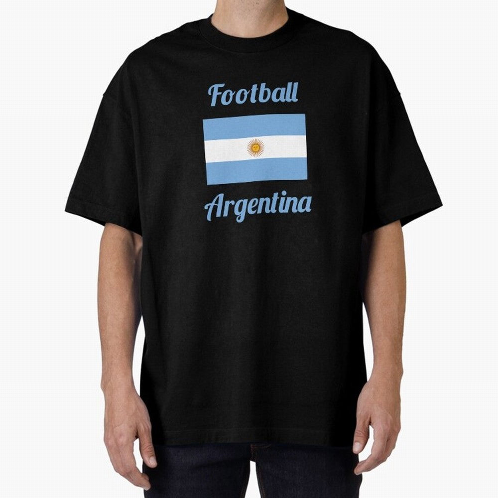 Argentina Football Flag ¨C Albiceleste Soccer Supporter Classic T-Shirt Embrace Global Football Passion for FIFA World Cup 2026 Group Stage, Connected to Mbappe, Argentina and Brazil, Football Passion, Legendary Performances, Festival Vibes and