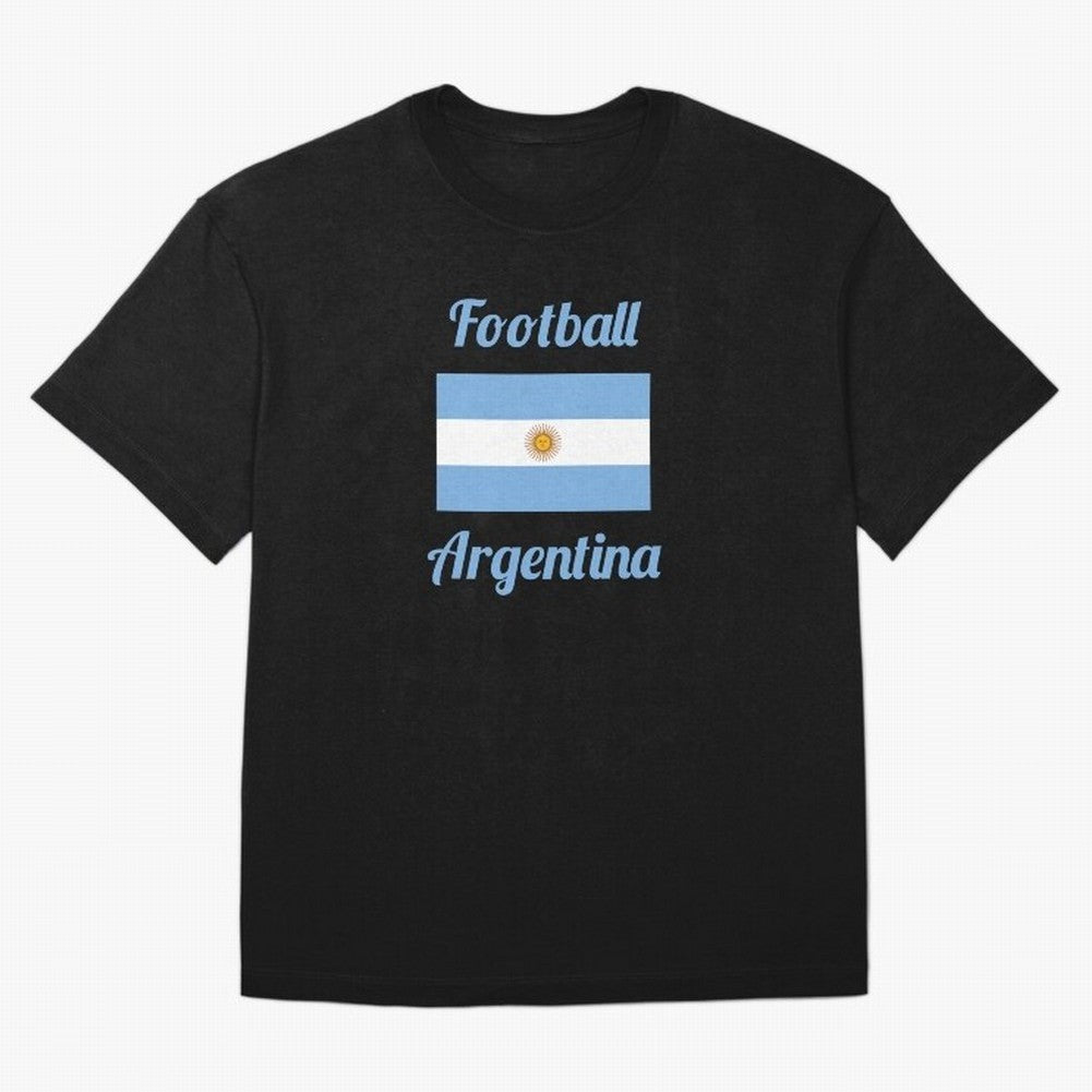 Argentina Football Flag ¨C Albiceleste Soccer Supporter Classic T-Shirt Embrace Global Football Passion for FIFA World Cup 2026 Group Stage, Connected to Mbappe, Argentina and Brazil, Football Passion, Legendary Performances, Festival Vibes and