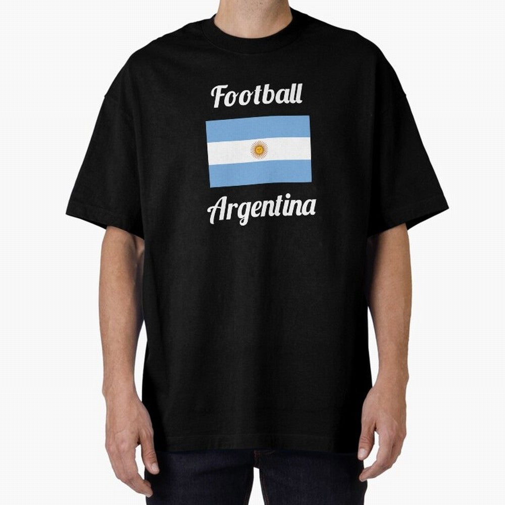 Argentina Football Flag ¨C Albiceleste Soccer Supporter Active T-Shirt Capture Stadium Memories from FIFA World Cup 2026 USA Canada Mexico Highlighting Messi and Cristiano Ronaldo, Germany Energy, Sports Nostalgia, International Competition, Famous