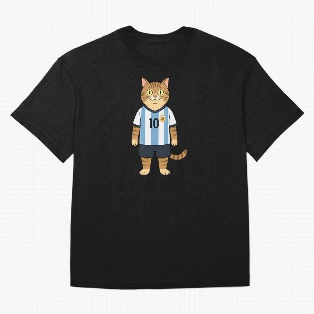 Lionel the Soccer Cat Oversized T-Shirt Celebrate Unforgettable Nights in the FIFA World Cup 2026 Group Stage Journey through Messi, CR7 and Mbappe Highlights, Portugal Pride, Sports Nostalgia, International Competition, Famous Players and