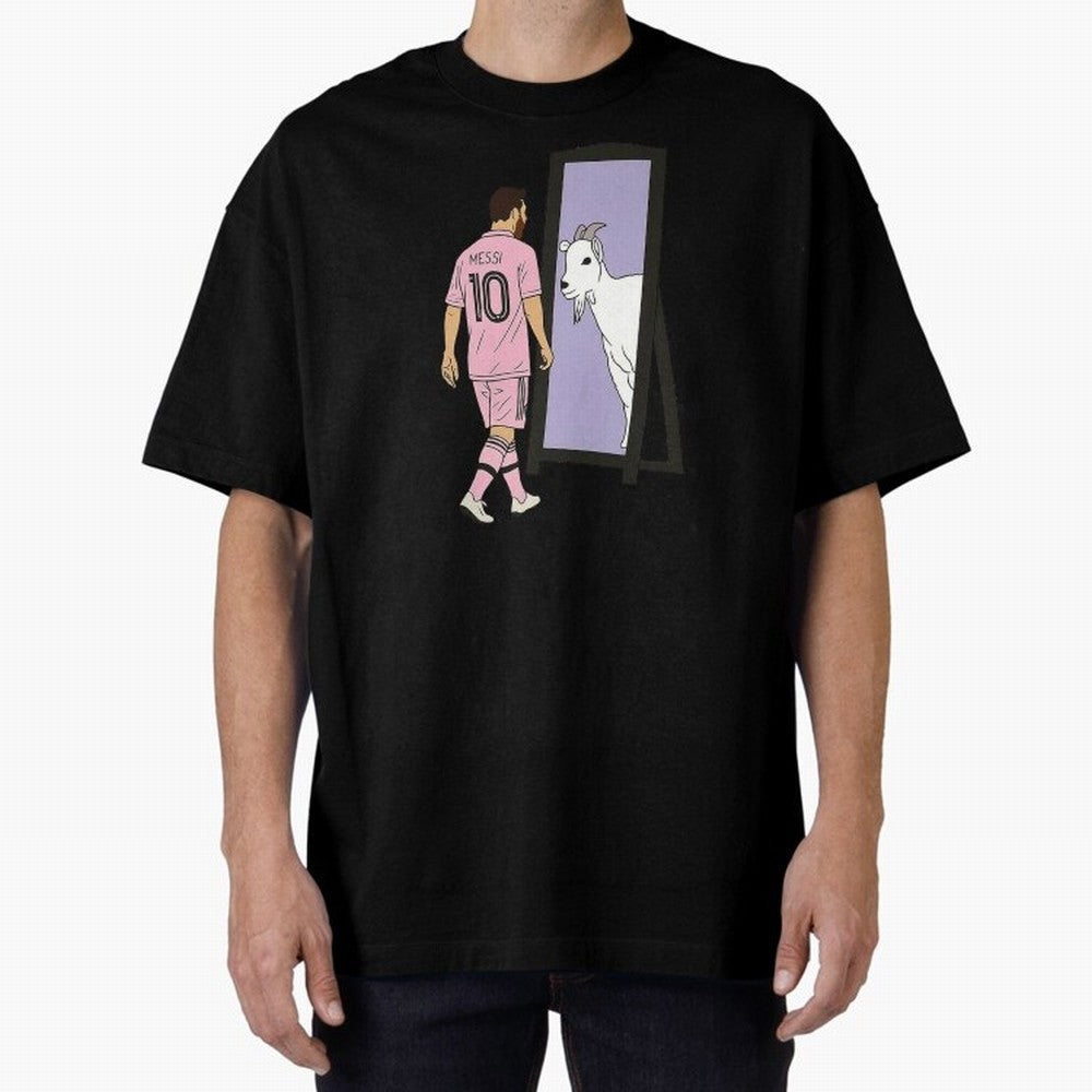 Messi Inter Miami Oversized T-Shirt Celebrate Every Goal in FIFA World Cup 2026 for Fans of Mbappe and Neymar and France, Bringing Tournament Hype, Historic Matchups, Family Viewing Parties and Global Sports Pride; Made for Collectors Who Enjoy