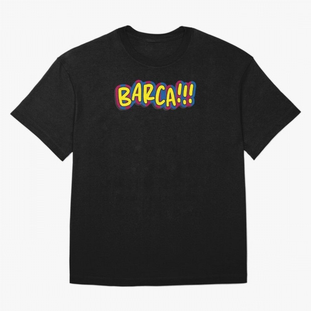 FC Barcelona Barca Oversized T-Shirt Relive FIFA World Cup 2026 USA Canada Mexico Featuring Mbappe, France and Portugal Energy, Football Festival Excitement, Trophy Ambitions, Country Rivalries and Star Player Buzz; Perfect for Supporters Who Want