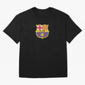 barca glitter logo Oversized T-Shirt Turn Up for FIFA World Cup 2026 Group Stage for Fans of CR7 and Netherlands, Bringing Stadium Memories, Football Loyalty, International Chants and Championship Tradition; Perfect for People Who Love Argentina,