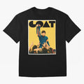 Lionel Messi Men's Football GOAT T-Shirt | Argentina Retro Vintage Messi Shirt Fan Gift Oversized T-Shirt Honor Football Greatness during FIFA World Cup 2026 Group Stage for Fans of Neymar, Haaland and Cristiano Ronaldo and France and Portugal,