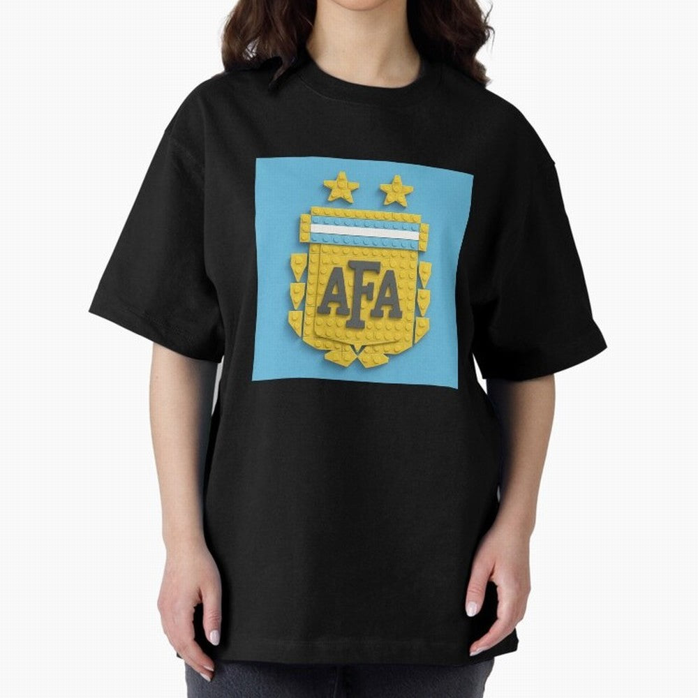 Argentina Blocks Oversized T-Shirt Remember the FIFA World Cup 2026 Journey through CR7 Highlights, Argentina Pride, Football Passion, Legendary Performances, Festival Vibes and Supporter Community; Made for Collectors Who Enjoy Iconic Players,