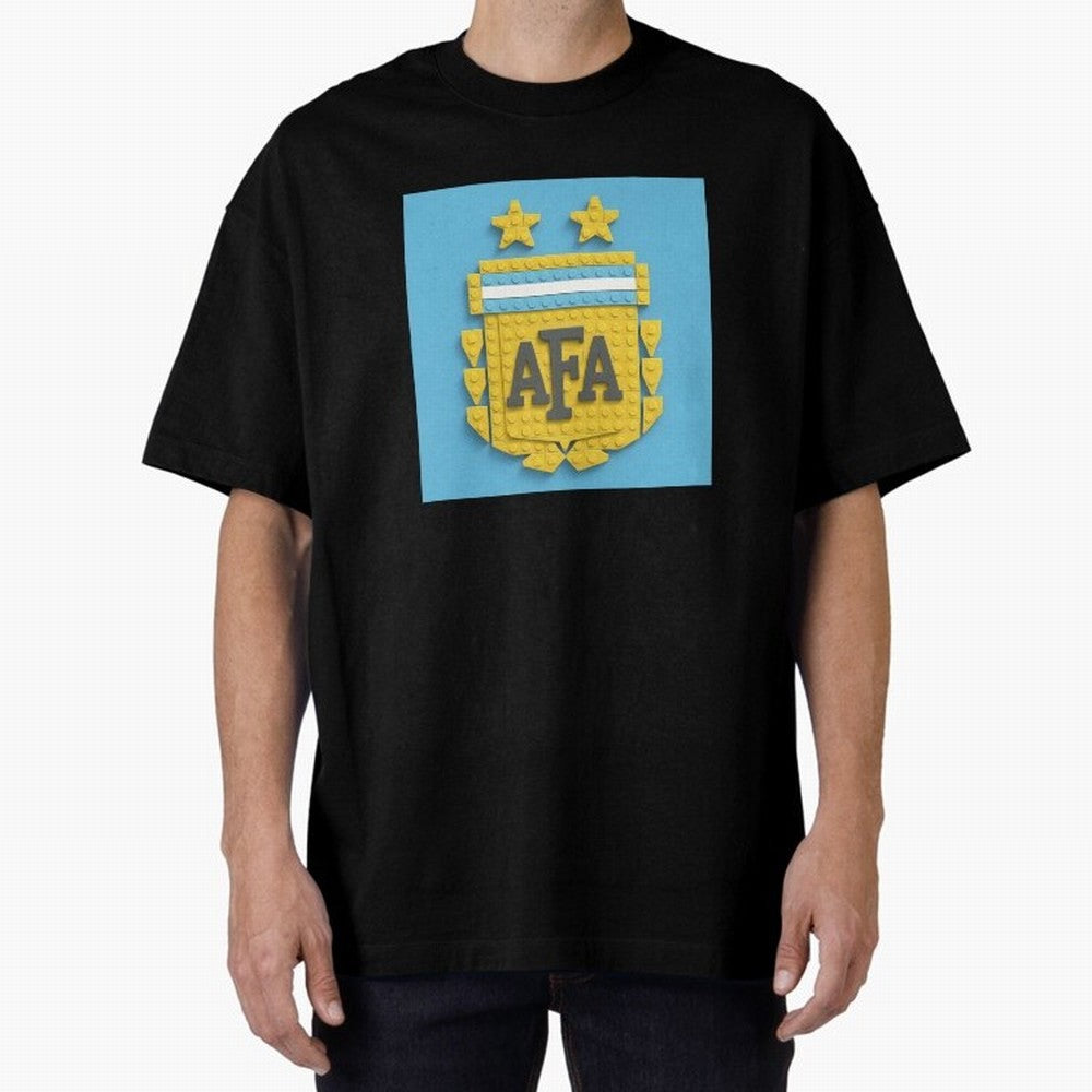 Argentina Blocks Oversized T-Shirt Remember the FIFA World Cup 2026 Journey through CR7 Highlights, Argentina Pride, Football Passion, Legendary Performances, Festival Vibes and Supporter Community; Made for Collectors Who Enjoy Iconic Players,