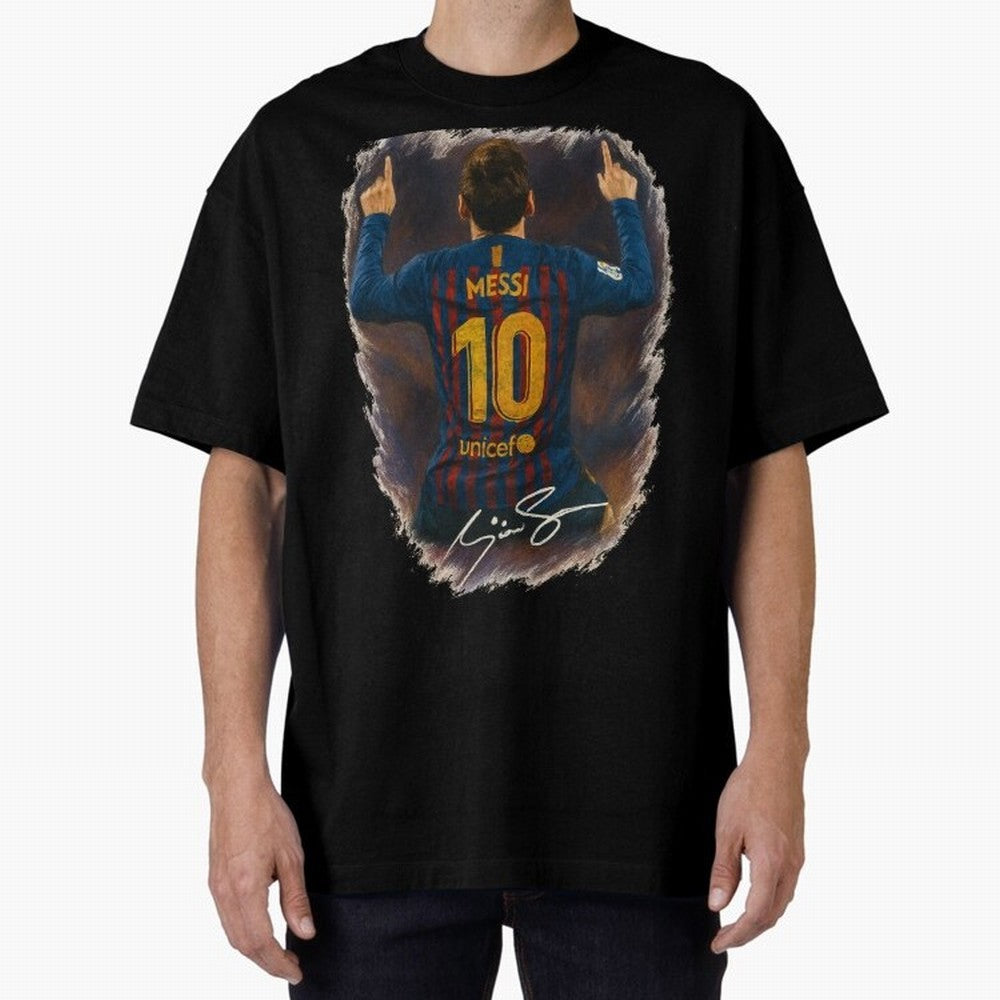 Lionel Messi Barcelona Tribute ¨C Iconic Number 10 Celebration Art Print Classic T-Shirt Celebrate Global Passion for FIFA World Cup 2026 Driven by Haaland and Mbappe, Spain and Netherlands Energy, Sports Nostalgia, International Competition,