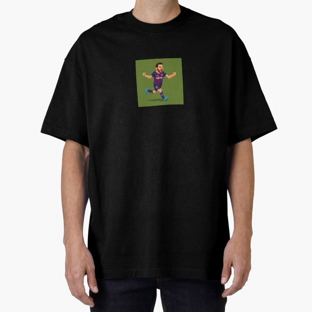 Lionel Messi Barcelona Pixel Art Tribute Classic T-Shirt Experience the Global Stage of Match Day Hype around FIFA World Cup 2026 USA Canada Mexico, Cristiano Ronaldo, Haaland and CR7, Spain, Global Supporter Spirit, Legendary Goals, National
