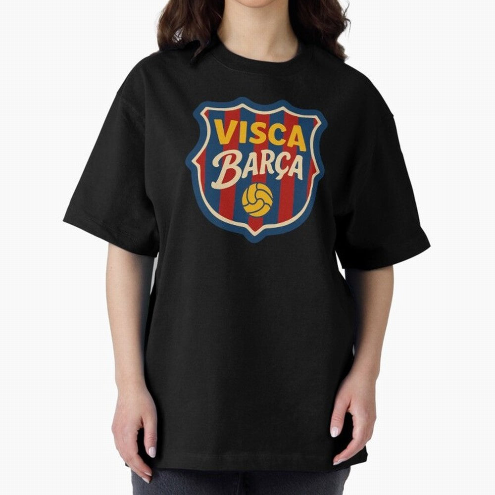 FC Barcelona Visca Barca Badge Classic T-Shirt Bring Match Day Fire to the FIFA World Cup 2026 USA Canada Mexico Journey through Messi, CR7 and Mbappe Highlights, France Pride, Classic Soccer Heritage, Championship Pressure, Fan Loyalty and