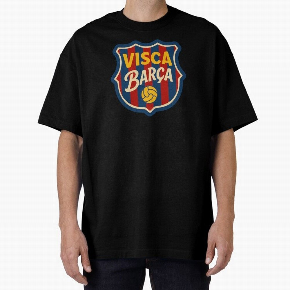 FC Barcelona Visca Barca Badge Classic T-Shirt Bring Match Day Fire to the FIFA World Cup 2026 USA Canada Mexico Journey through Messi, CR7 and Mbappe Highlights, France Pride, Classic Soccer Heritage, Championship Pressure, Fan Loyalty and