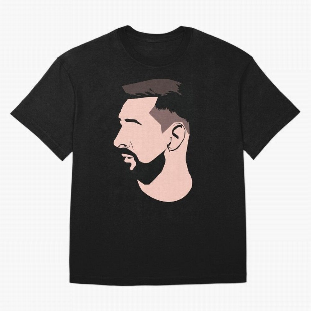 Lionel Messi illustration Classic T-Shirt Feel the Trophy Chase of Global Football Passion for FIFA World Cup 2026 Group Stage, Inspired by CR7, England and Germany, Vintage Soccer Flavor, Modern Football Stars, National Flags and Final Night