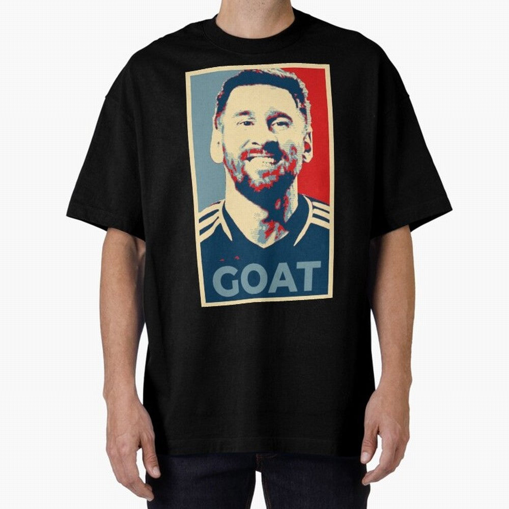 Messi - Hope Oversized T-Shirt Share FIFA World Cup 2026 Spirit, Featuring Argentina, France and Brazil, Neymar, Stadium Memories, Football Loyalty, International Chants and Championship Tradition; Great for Supporters Who Love Legendary Players,