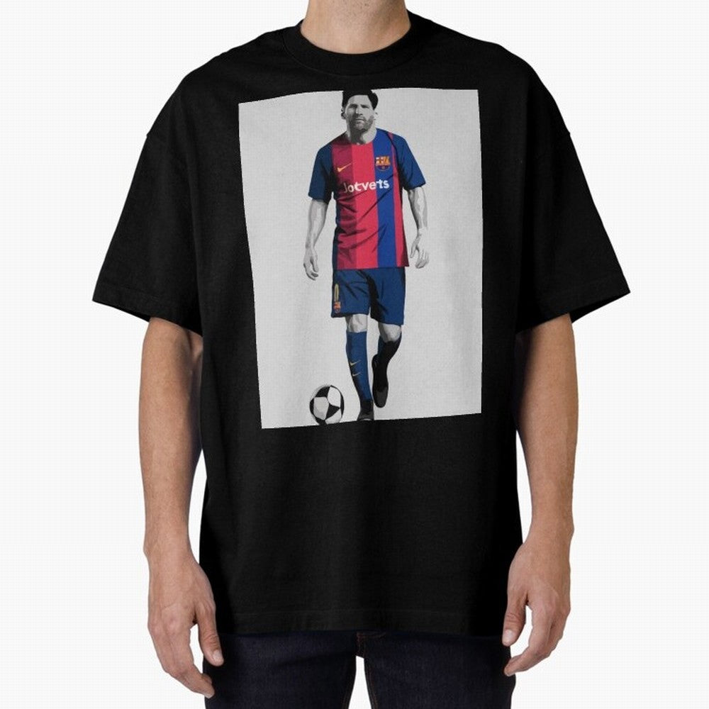 Lionel Messi Barcelona Illustration ¨C Iconic Football Artwork Classic T-Shirt Carry FIFA World Cup 2026 USA Canada Mexico for Fans of CR7 and Brazil, Bringing Supporter Pride, Iconic Celebrations, Legendary Names and Global Match Day Energy;