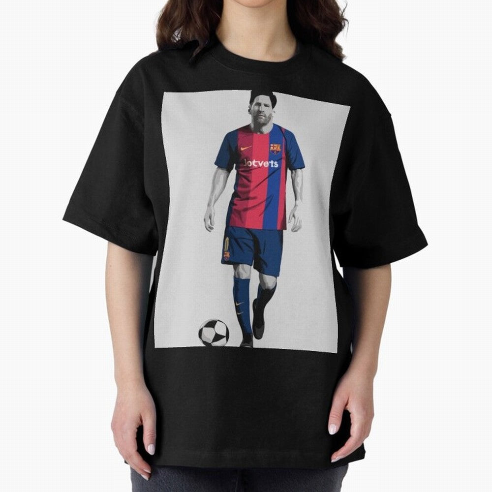 Lionel Messi Barcelona Illustration ¨C Iconic Football Artwork Classic T-Shirt Carry FIFA World Cup 2026 USA Canada Mexico for Fans of CR7 and Brazil, Bringing Supporter Pride, Iconic Celebrations, Legendary Names and Global Match Day Energy;