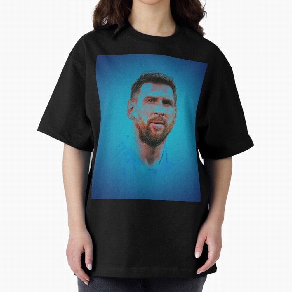 Messi: The Undisputed GOAT Oversized T-Shirt Relive the Noise and Pride of FIFA World Cup 2026 USA Canada Mexico for Fans of Messi, CR7 and Mbappe and England, France and Netherlands, Bringing Championship Spirit, Famous Goals, Roaring Crowds and