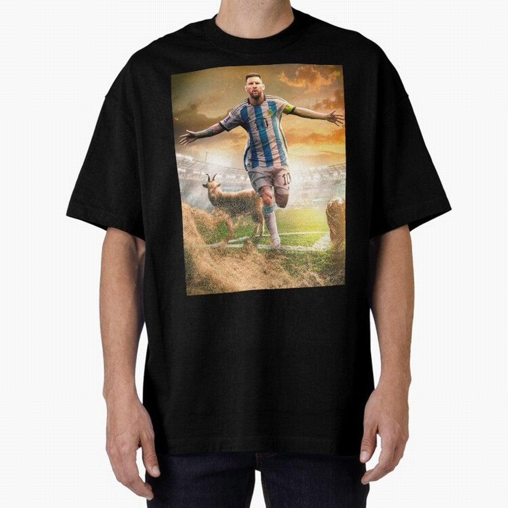 Messi: The Undisputed GOAT Classic T-Shirt Celebrate the Road through Global Football Passion for FIFA World Cup 2026 Group Stage, Capturing Neymar, Haaland and Cristiano Ronaldo, England and Germany, Football History, Final Match Energy, Crowd
