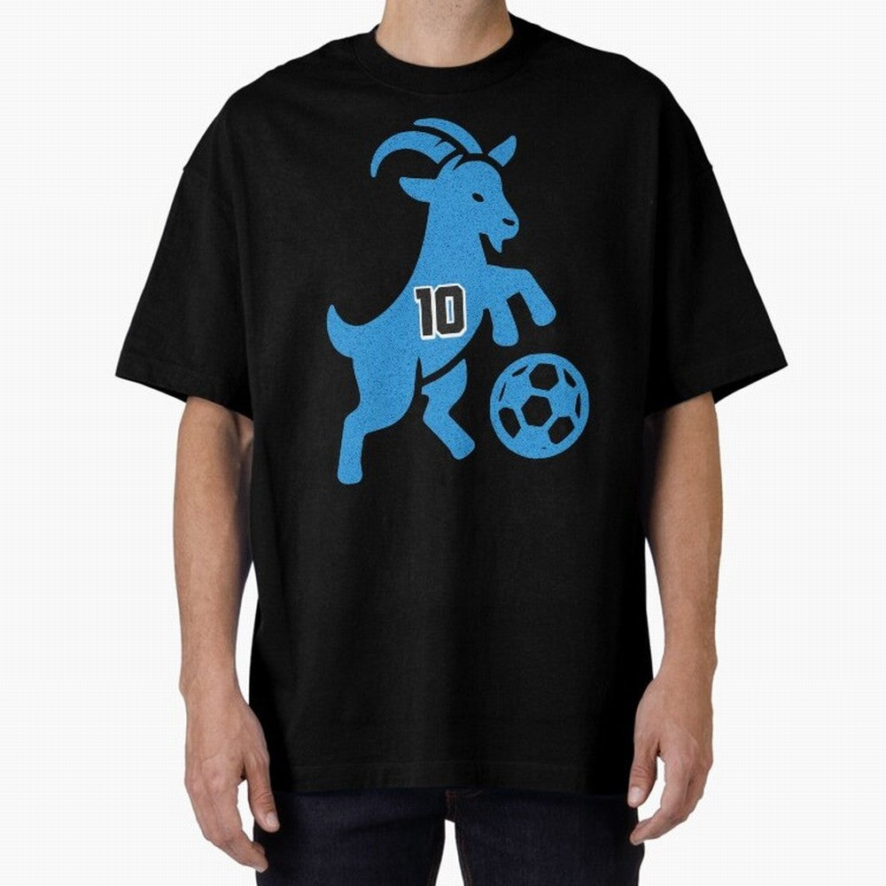 GOAT 10 Football Oversized T-Shirt Represent FIFA World Cup 2026 for Fans of Cristiano Ronaldo and Germany, Bringing Soccer Culture, Superstar Moments, National Team Dreams and Competitive Fire; Great for Watch Parties, Sports Bars, Family Nights,