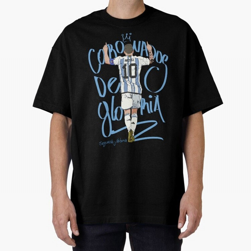 Messi, crowned with glory Active T-Shirt Unlock FIFA World Cup 2026 Driven by Messi, Neymar and Mbappe, Spain Energy, Worldwide Fan Energy, Dramatic Goals, Stadium Lights and Championship Celebrations; Ideal for Football Dads, Football Moms,