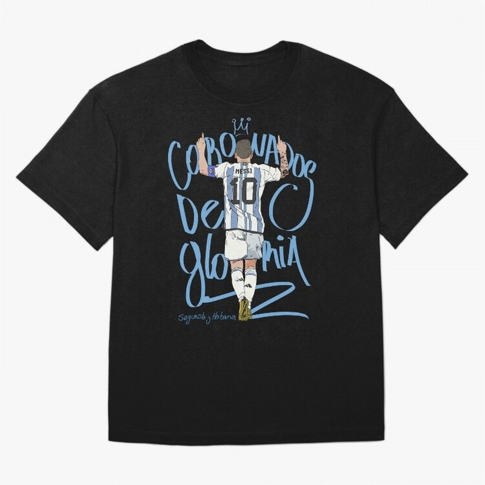 Messi, crowned with glory Active T-Shirt Unlock FIFA World Cup 2026 Driven by Messi, Neymar and Mbappe, Spain Energy, Worldwide Fan Energy, Dramatic Goals, Stadium Lights and Championship Celebrations; Ideal for Football Dads, Football Moms,