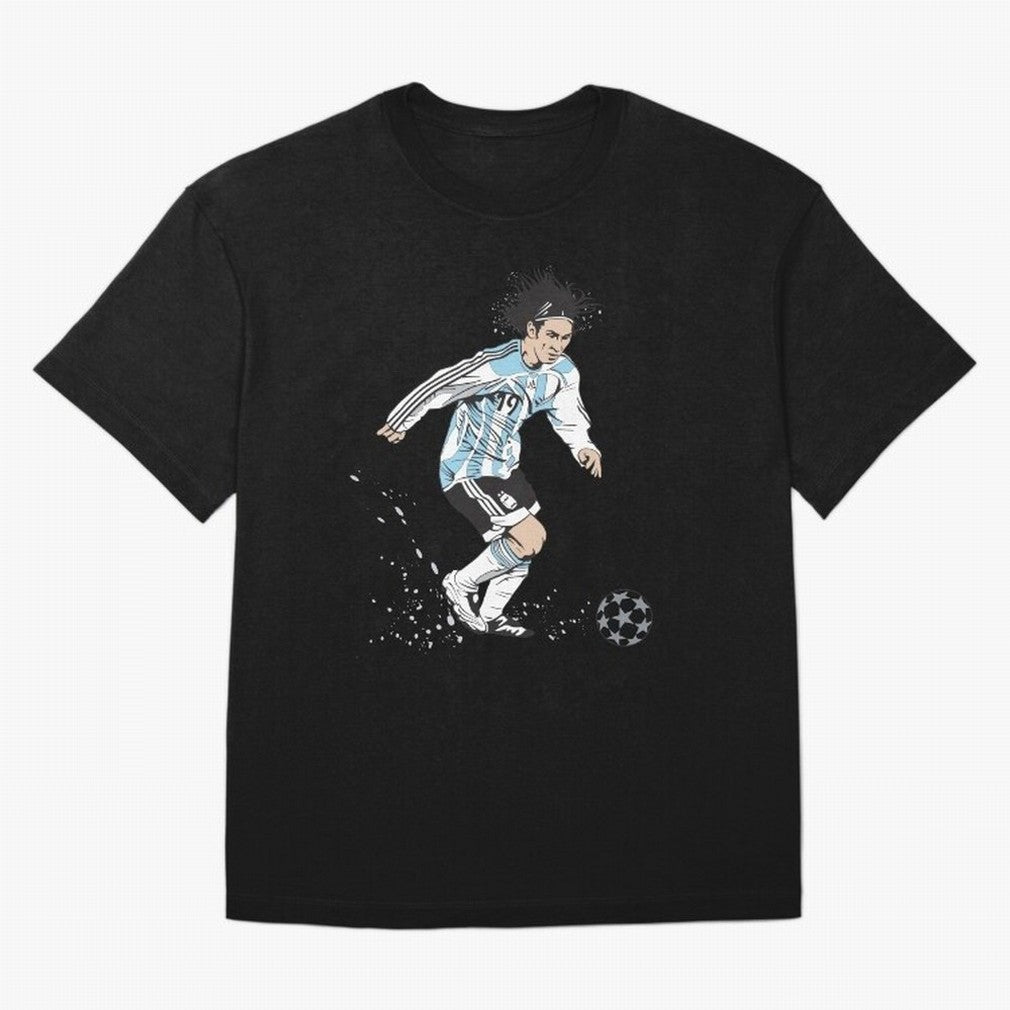 Lionel Messi runner Oversized T-Shirt Stand Out with Spirit from the FIFA World Cup 2026 USA Canada Mexico Journey through Cristiano Ronaldo, Haaland and CR7 Highlights, Brazil, Portugal and Argentina Pride, Match Day Excitement, Supporter Culture,