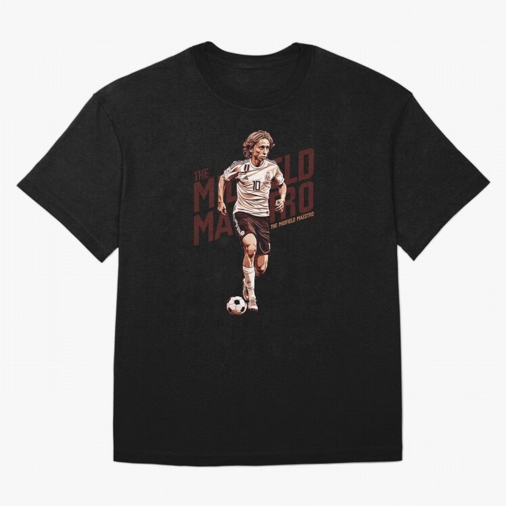 Luka - The Midfield Maestro Essential T-Shirt Show Love for Legendary Goals in Match Day Hype around FIFA World Cup 2026, Mbappe, England, Sports Nostalgia, International Competition, Famous Players and Unforgettable Victories; Perfect for People