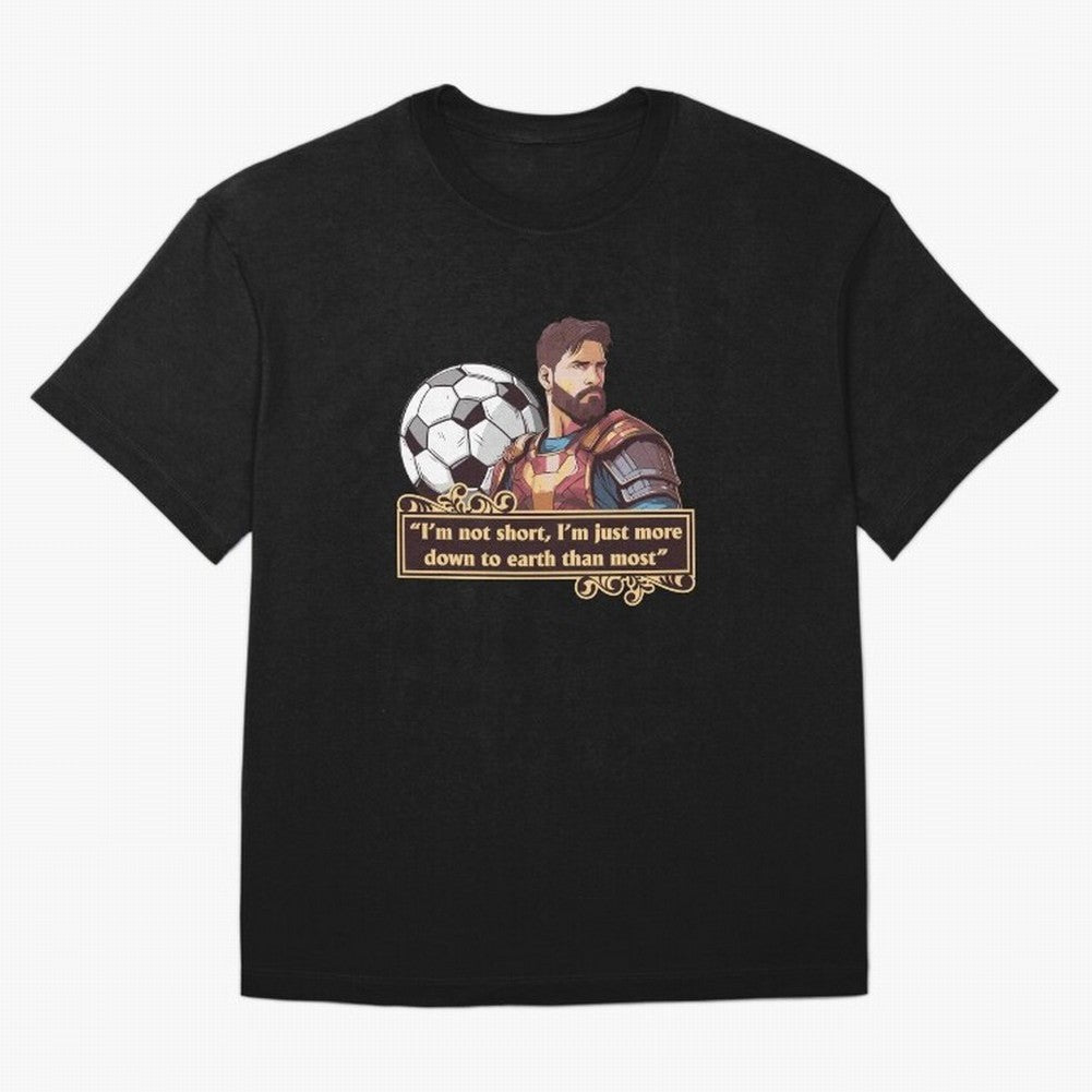 Messi Down To Earth Graphic Essential T-Shirt Back Your Heroes with FIFA World Cup 2026 Built around Cristiano Ronaldo, Haaland and CR7, Spain and Netherlands Energy, Match Day Excitement, Supporter Culture, Golden Goals and Global Football