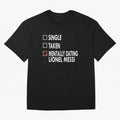 Dating Lionel Essential T-Shirt Celebrate Fan Culture around Match Day Hype around FIFA World Cup 2026 Group Stage, Messi, Neymar and Mbappe, Spain, Worldwide Fan Energy, Dramatic Goals, Stadium Lights and Championship Celebrations; Made for Die