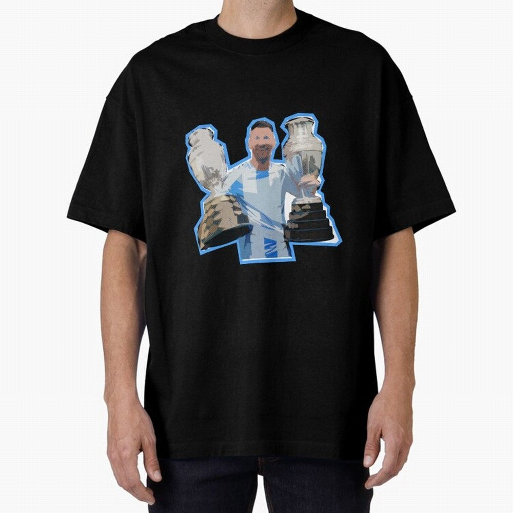 Leo Messi Double Copa Classic T-Shirt Honor Football Greatness during FIFA World Cup 2026 Spirit, Made for France, Mbappe, Goal Celebration Energy, Supporter Heritage, Football Icons and Worldwide Tournament Joy; Ideal for Fans Who Follow Messi,