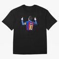 Lionel Messi vector art Oversized T-Shirt Experience the Global Stage of the FIFA World Cup 2026 Journey through Messi and Cristiano Ronaldo Highlights, Germany Pride, Stadium Chants, National Pride, Trophy Dreams and Unforgettable Football