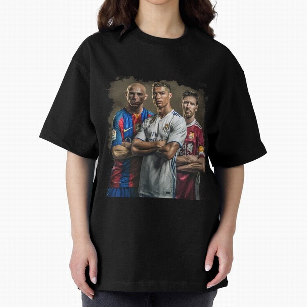 Footballs Greatest Top 3 Classic T-Shirt Follow the Final Road of FIFA World Cup 2026 with CR7, Argentina, France and Brazil Energy, Classic Soccer Heritage, Championship Pressure, Fan Loyalty and International Pride; Great for Watch Parties,