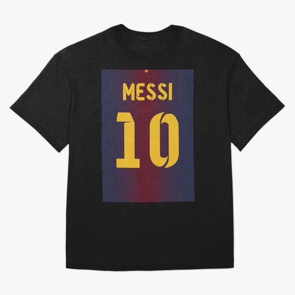 Barcelona 2012 Jersey Messi 10 Oversized T-Shirt Get Ready for the FIFA World Cup 2026 Journey through Haaland Highlights, Germany Pride, Sports Nostalgia, International Competition, Famous Players and Unforgettable Victories; Ideal for Football