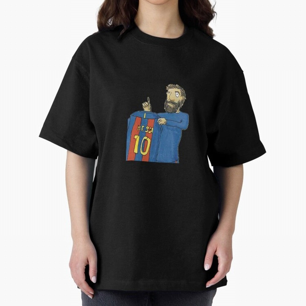Lionel Messi and the magic shirt Oversized T-Shirt Spotlight Global Football Passion for FIFA World Cup 2026 Group Stage, with Messi, France, Supporter Pride, Iconic Celebrations, Legendary Names and Global Match Day Energy; Ideal for Passionate