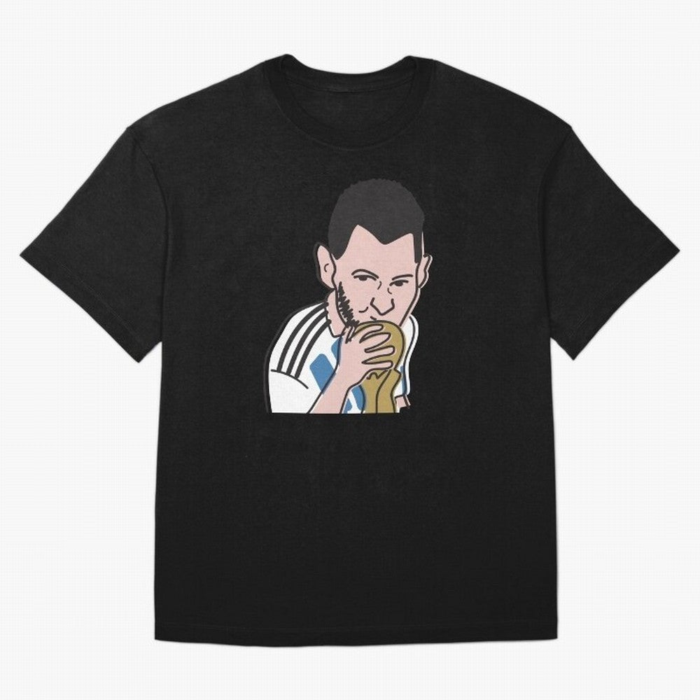 Lionel Messi in Weirdtual Reality Oversized T-Shirt Show Fan Pride Across FIFA World Cup 2026 Centered on CR7 and Messi, Portugal, Spain and Germany Energy, Game Day Rituals, Football Legends, Country Pride and the Road to the Final; Perfect for
