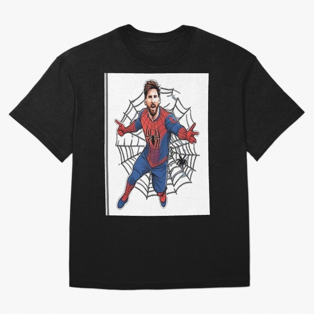 Lionel Messi Spider Oversized T-Shirt Live the Energy of Global Football Passion for FIFA World Cup 2026 USA Canada Mexico, Centered on Messi, Spain, Stadium Chants, National Pride, Trophy Dreams and Unforgettable Football Memories; Made for