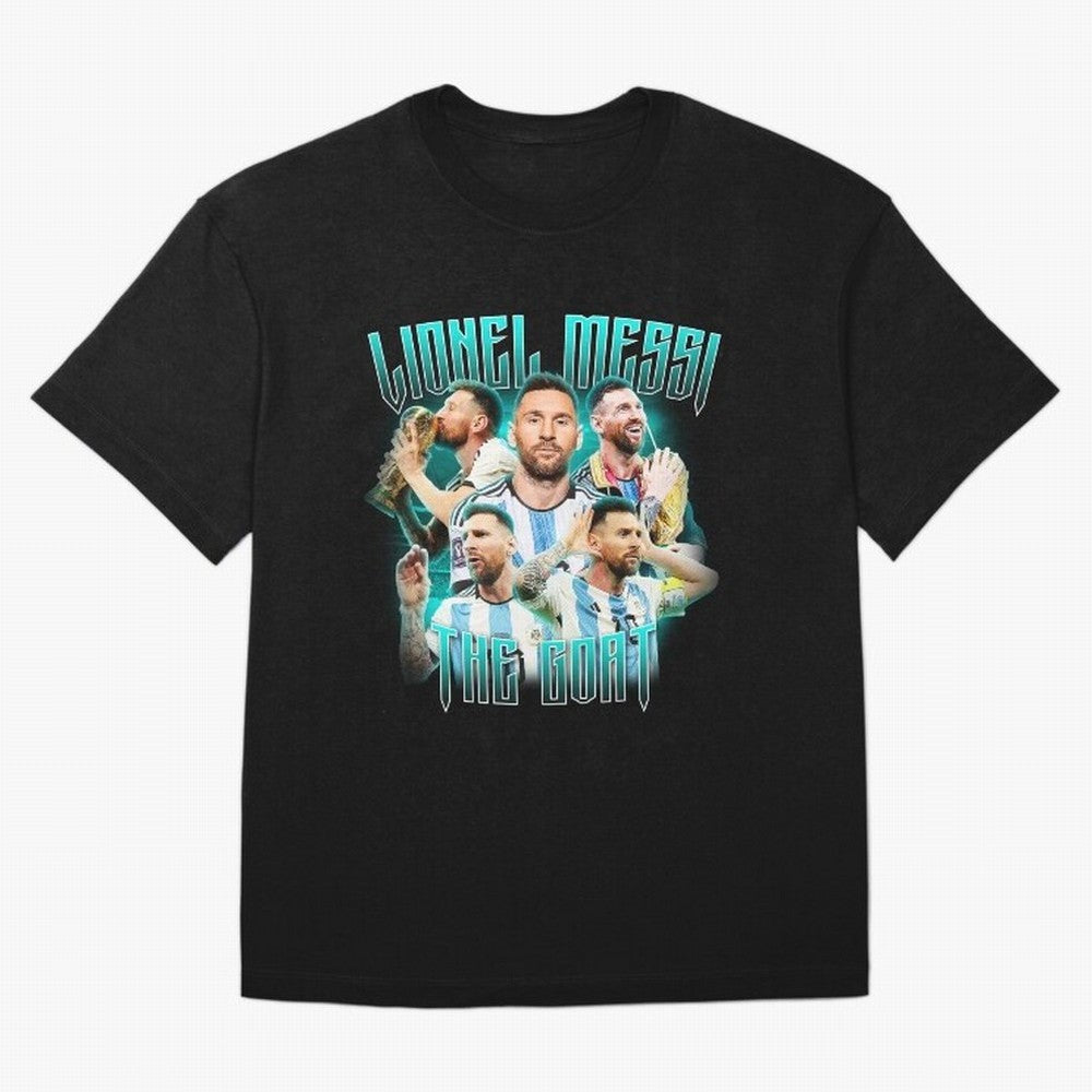 Lionel Messi Vintage Style Tee, Bootleg Tee, Bootleg T Shirt, Rap Tee Classic T-Shirt Celebrate Golden Goal Energy in FIFA World Cup 2026 Group Stage Spirit, Made for England, France and Netherlands, Mbappe and Neymar, Stadium Memories, Football